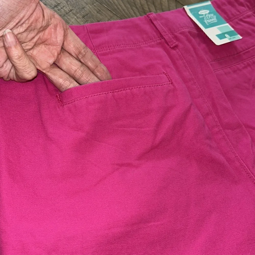 Lipstick 💄 👄 🌈 Pink 💯 Cotton ‘Boyfriend’ Shorts 🩳 4 Pockets 💴💄🔑 🪪